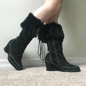 Fur boots